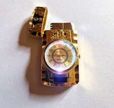 Adler Feuerzeug mit UHr und wechselnden  beleuchteten Zifferblatt/ohne OVP/