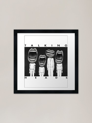Talking head retro gerahmtes - talking,