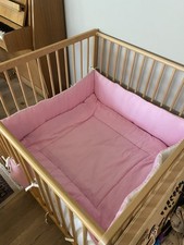 Laufstall Laufgitter Baby, höhenverstellbar, entfernbare Stäbe