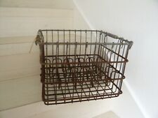Alter Flaschenträger Tragerl Metall Shabby Chic Vintage Korb Brocante Landhaus