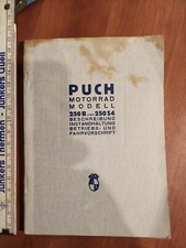 9.7 Puch 250 S4 R 1937 ? Betriebsanleitung Original Manual Handbuch Oldtimer 