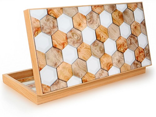 Luxus geowood backgammon tavla - geowood,