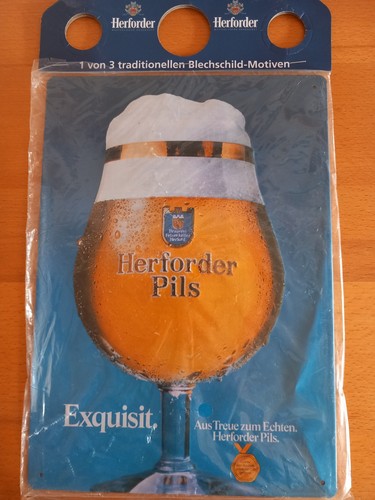 Herforder pils blechschild neu - herforder,