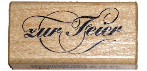 Stempel zur feier - zur, feier--