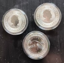 3 Stück 1  Silber Dollar