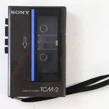 Tragbarer Kassetten Recorder Cassette Walkman Sony TCM-2 Schwarz Defekt
