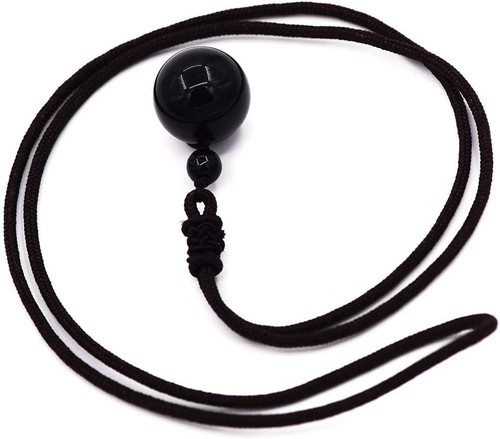 16mm obsidian halskette mit - 16mm,