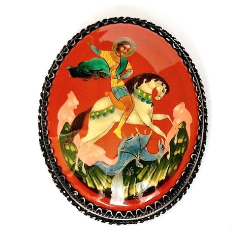 Papiermâché brosche - papiermâché-,