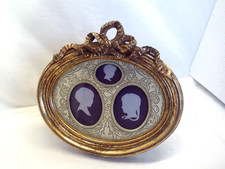 Bilderrahmen Antik Barock Stil Fotorahmen Vintage Wand & Stand Rahmen Oval Gold