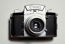 Ihagee…Exa…(rotes) T-Tessar Carl Zeiss Objektiv…gebraucht…Vintage…