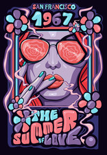 Psychedelic Poster Kunstdruck