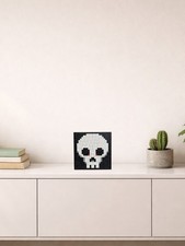 Pixelbild schädel skull zum - skull,