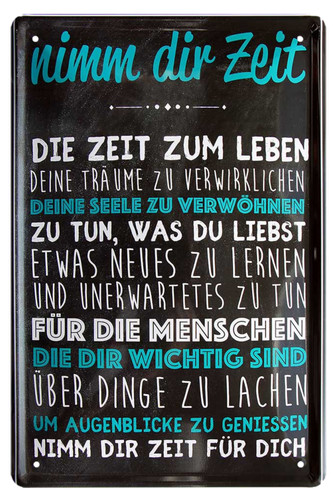 Nimm dir zeit - zeit,, die