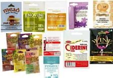 Weinhefe zur Wahl Reinzuchthefe Naturhefe Gärhefe Weißwein Rotwein Hefenährsalz