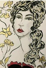 Grafik Acryl MALEREI Porträt