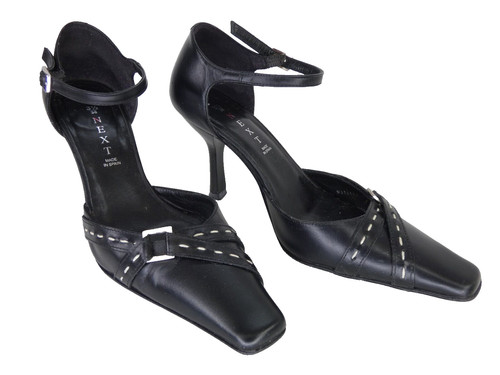 Vintage heels schwarz leder - vintage,