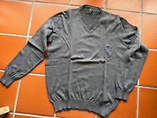 POLO CLUB Royal Berkshire Herren Pullover Pulli Strick Grau Gr. M 100% Baumwolle