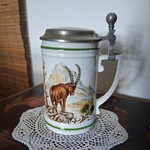 Bierkrug könig porzellan mit - bierkrug,