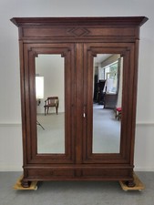 Kleiderschrank Gründerzeit Dielenschrank Eiche Garderobe um 1860 Sch852