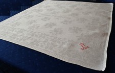 Museale uralte Mitteldecke oder Serviette Leinendamast 70 x 68 Minna Vörsterling