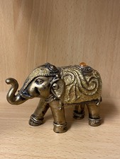 Indischer Elefant mit Verzierungen, ca. 12cm x 8cm
