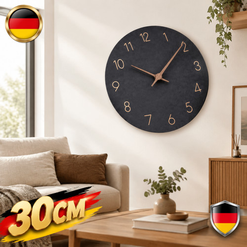 Wanduhr holz analog - wanduhr,