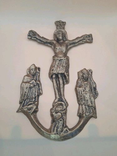 Wandrelief christus kreuz - wandrelief,