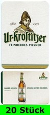 20 Stück Bierdeckel Ur-Krostitzer Wahre Helden Krostitz Party Bar Theke Tresen