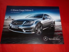MERCEDES C204 C-Klasse Coupe "Edition C" Sondermodell Prospekt Preisliste 2013
