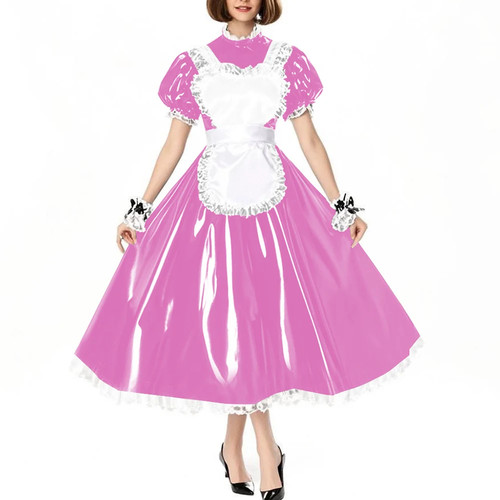 Glänzendes pvc leder lolita - pvc,
