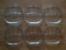 6x Glas Portionsteller mit