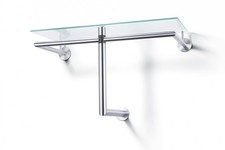Edelstahl + Glas Garderobe