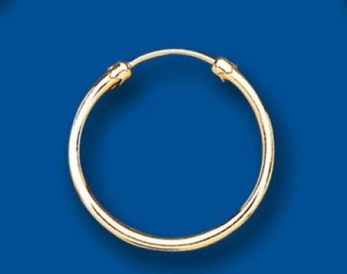 Herren ohrring gold creolen - gold, 9
