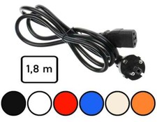 Netzanschlusskabel an C13 Kaltgerätebuchse Stromkabel Netzkabel PC, Monitor 1,8m