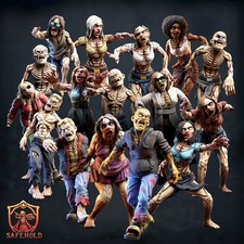 World in Ruins Zombies Resin