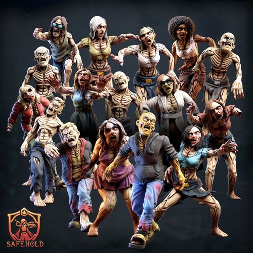 World ruins zombies - world,