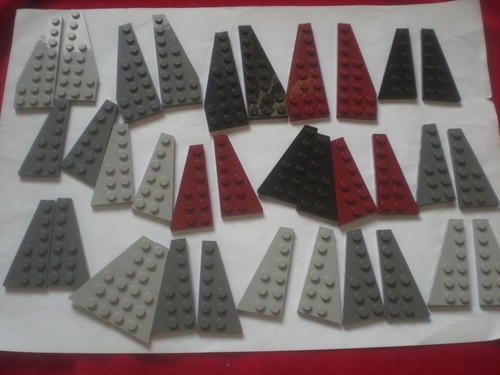 34x lego flügelplatten - flügelplatten, 50304