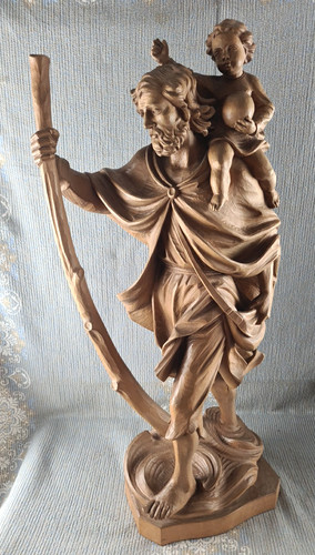 Vintage große holzfigur 66cm - vintage,