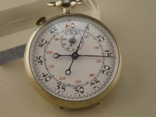  Excelsior 11 Timer Stopper Stoppuhr Rattrapante/Schleppzeiger 49 mm  Swiss made
