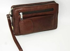Handgelenktasche echt leder - echt,