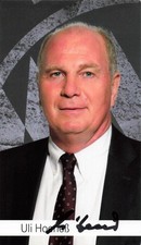 Autogramm Karte ORIGINAL Signiert ULI HOENEß FC Bayern München Fussball