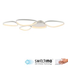 LED Deckenleuchte weiß dimmbar in 3 Stufen Memoryfunktion Wohnzimmer Cocoon loft