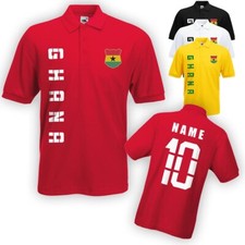 Ghana polo shirt trikot mit - ghana, polo-shirt