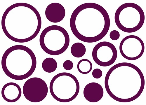 Kreise aufkleber deko sticker - kreise,
