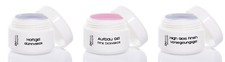 3x 15ml UV Gel Spar Set Haftgel Aufbaugel Rosa Glanzgel Versiegler Gelset Nagel 
