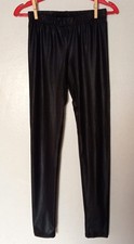 Vintage Leggings Atmosphere, schwarz und glänzend, Größe D 36