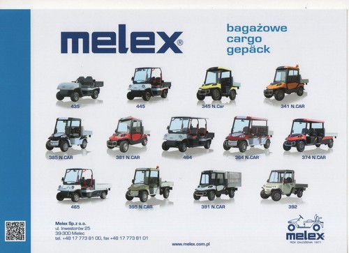 Melex cargo range made in - range, (made