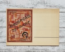 Halbmond Teppich deutsche Heimkult Stil Hamdur Perser Postkarte Werbung Vintage