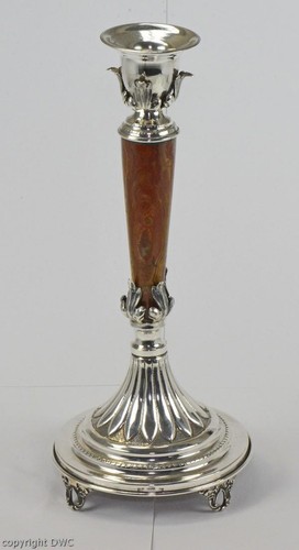 Leuchter kandelaber mit achat - leuchter,