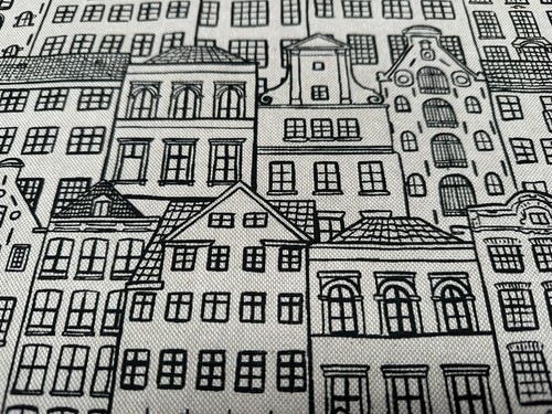 Häuser stoff holland print - holland,